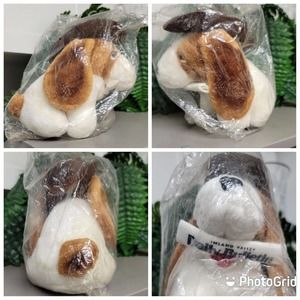 Vtg 9" Inland Valley Daily Bulletin Newspaper Cowboy Dog Plush